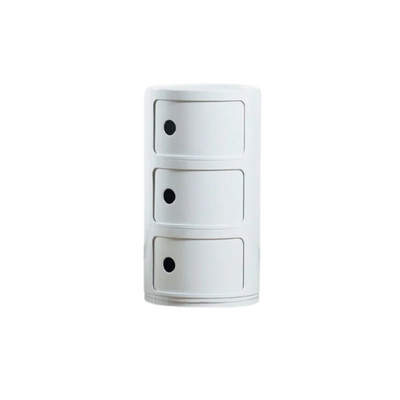 Round Bedside Table - Plastic Bedside-0